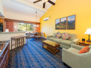 Makai Club Resort one bedroom living room interior