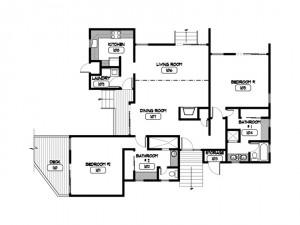 cottages no stairs unit floor plan