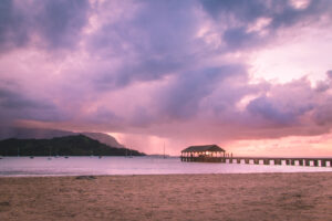 Kauai Hanalei Pier Sunset