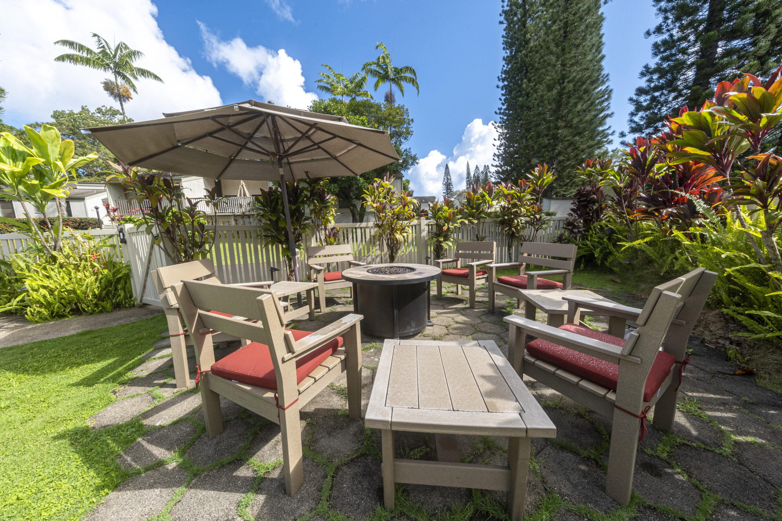 makai club resort photo of exterior fire pits