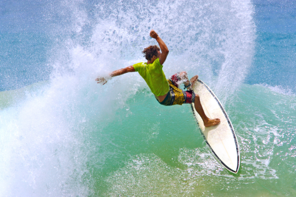 surfer riding a wave in the ocean